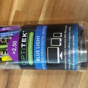 Optitek +2.50 Blue light Advanced technology readers A20 NWT
